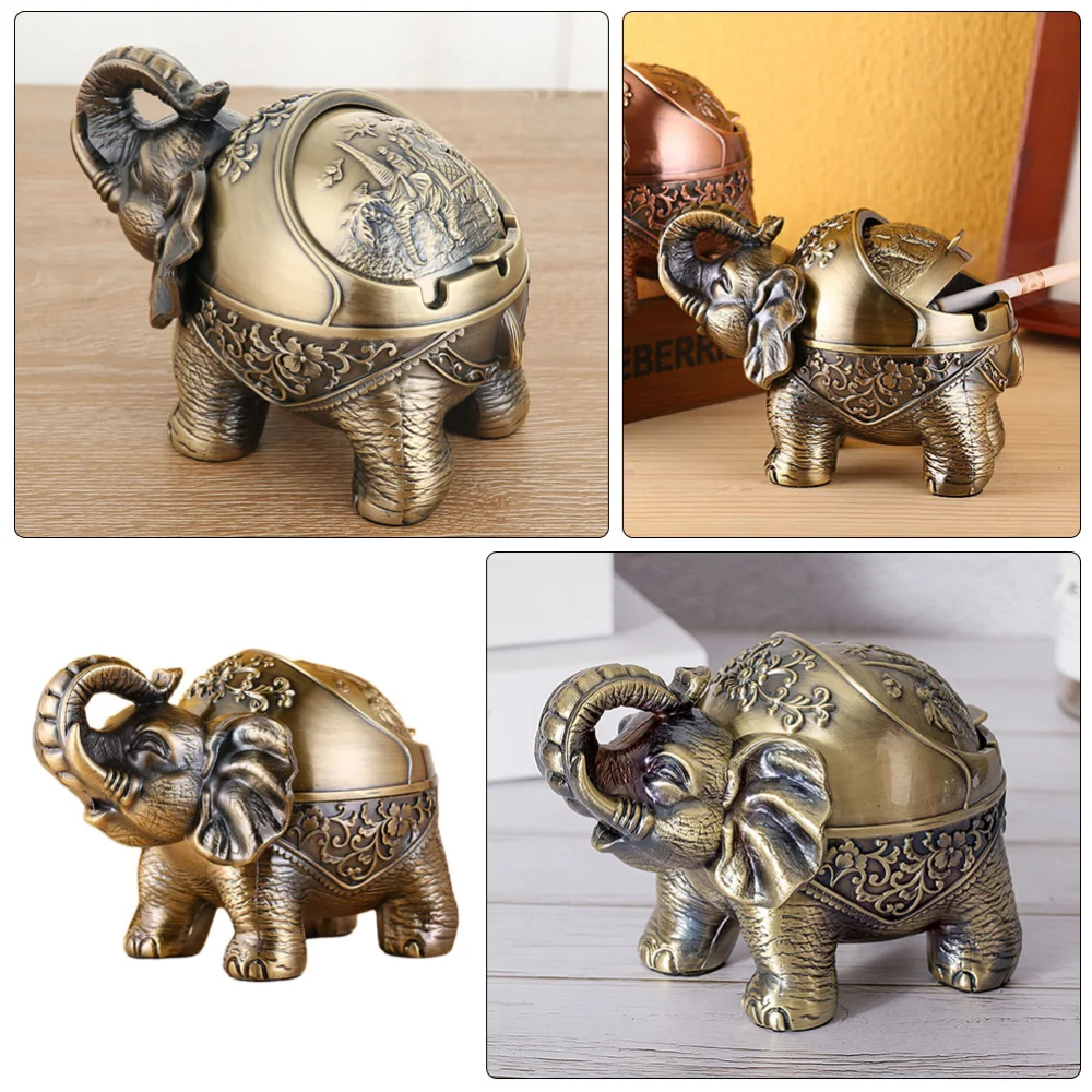 1pc Elephant Shape Ashtray Creative Household Ashtray Cigarettes Ash Holder