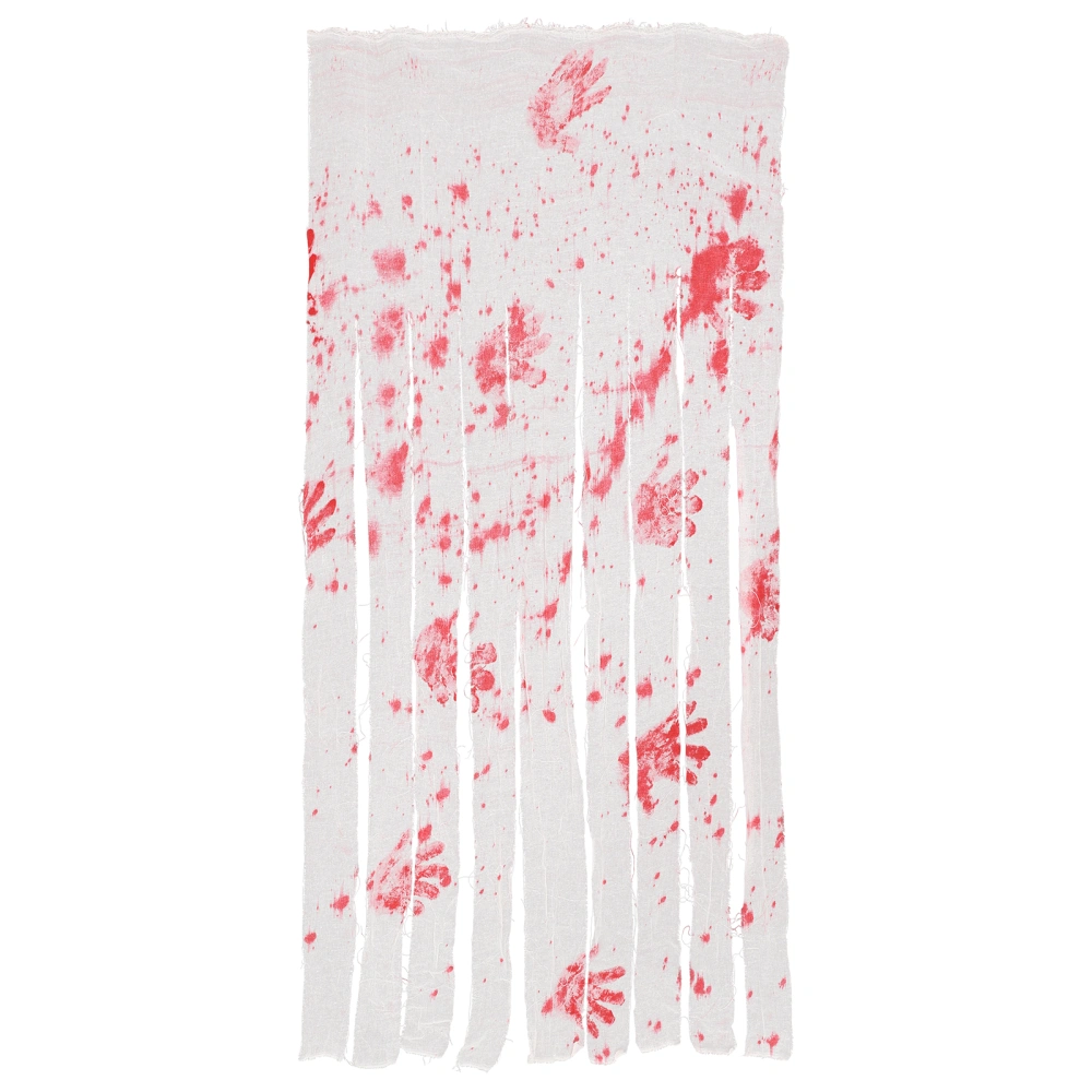 1pc Creative Halloween Curtain Halloween Decor Curtain Blood Curtain Prop