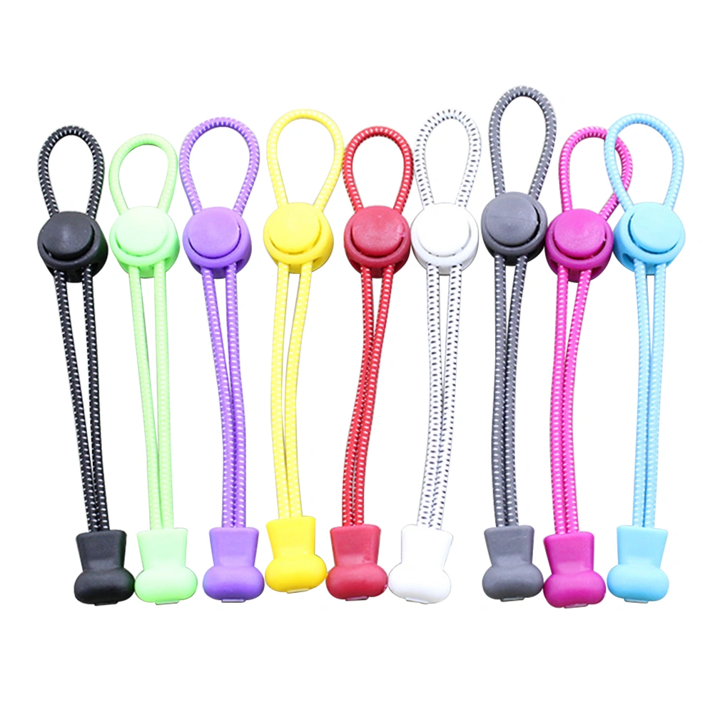 9pcs Elastic Shoe Laces Adjustable Tieless Shoelaces Shoelaces with Lock Device Useful Shoe Laces Strings for Sneakers Boots Shoes (Mixed Color)