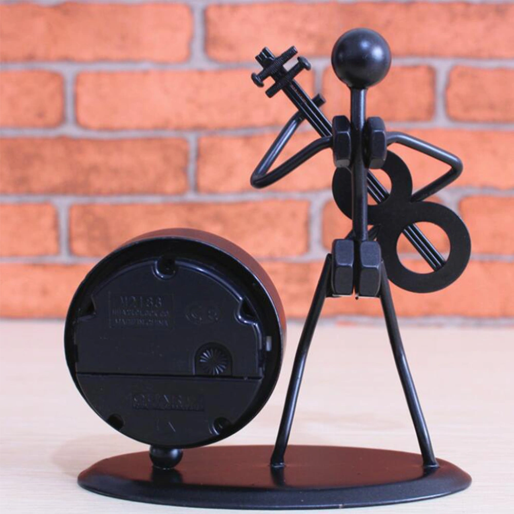 Music Iron Figurine Shape Watch Pendulum Metal Handicraft Decoration Pendant - Guitar