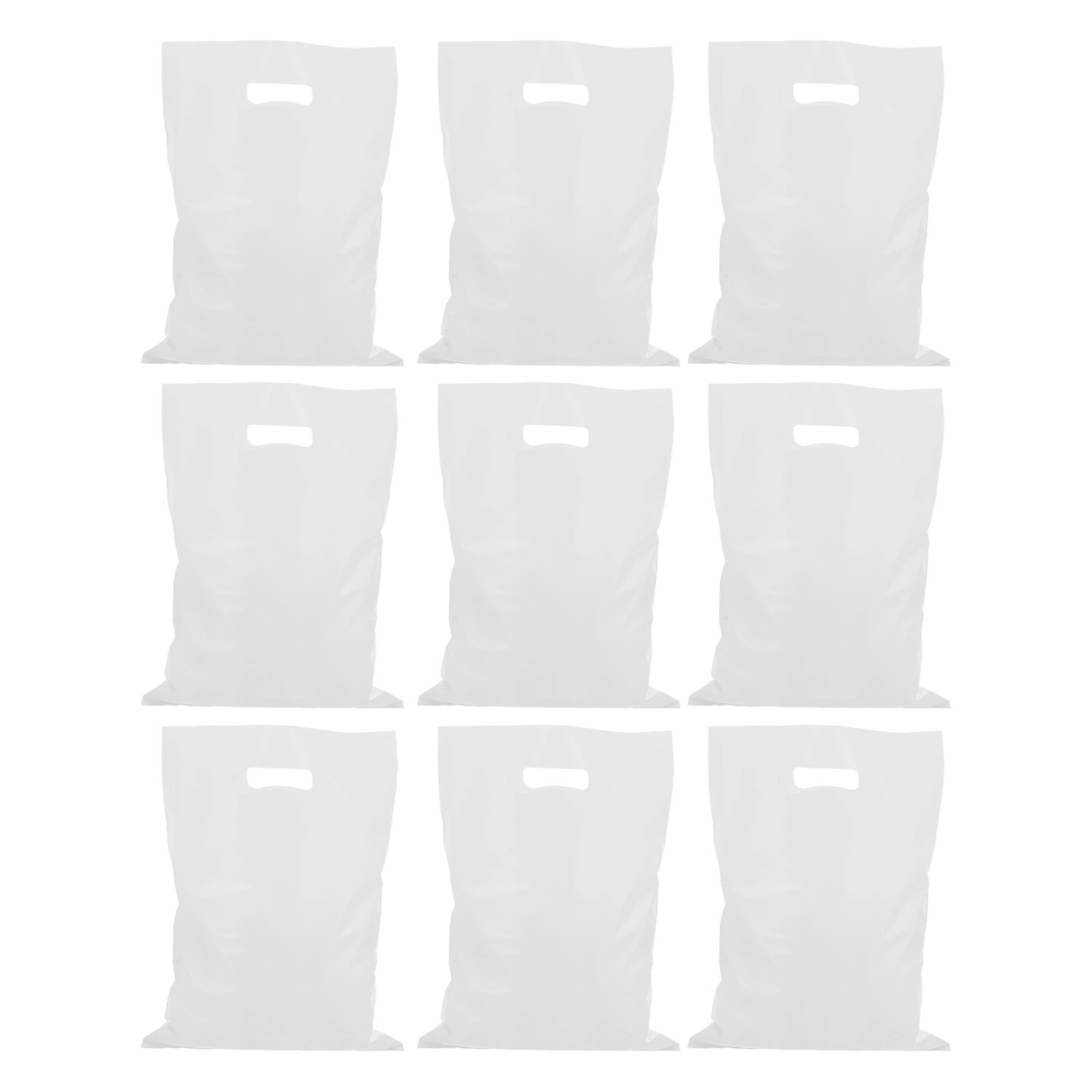 100pcs Portable Plastic Packaging Bag Clothes Tote Bag Convenient Plastic Shopping Bag