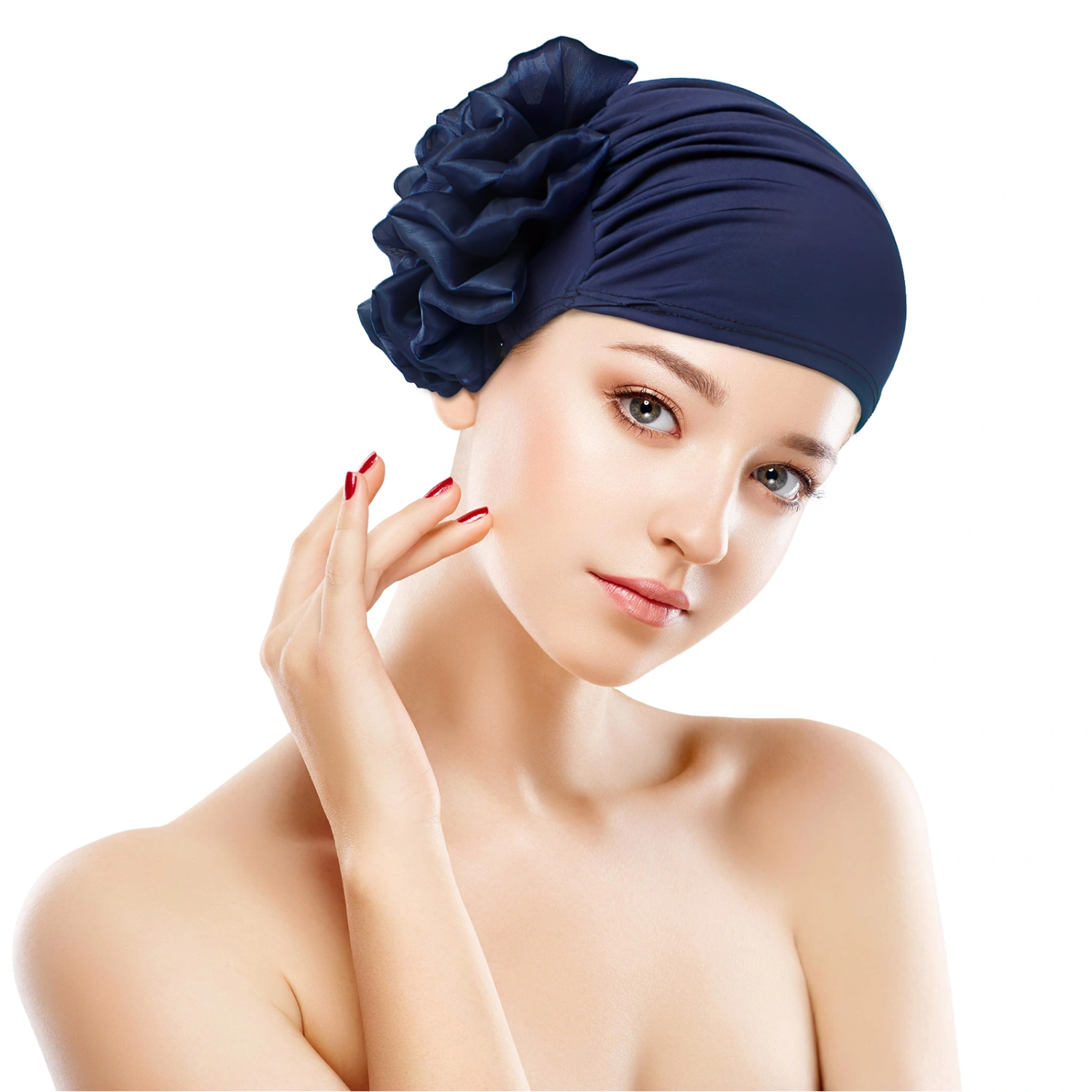 3pcs Comfortable Women Stretch Hat Women Floral Stretch Hat Women Stretch Caps