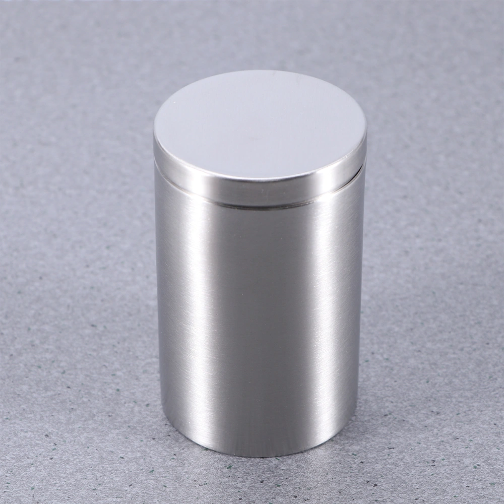 304 Stainless Steel Cigarette Box Case Metal Frame Closure Tobacco Storage Box Cigarette Container Tea Can for Men (Silver)