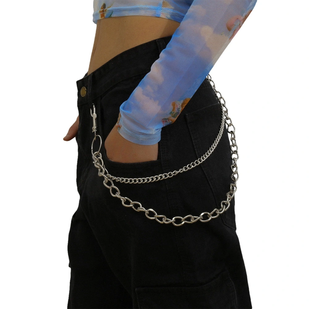 Retro Metal Jeans Chain Long Punk Hip-hop Trendy Belt Body Chain Waist Chain for Girls Lady