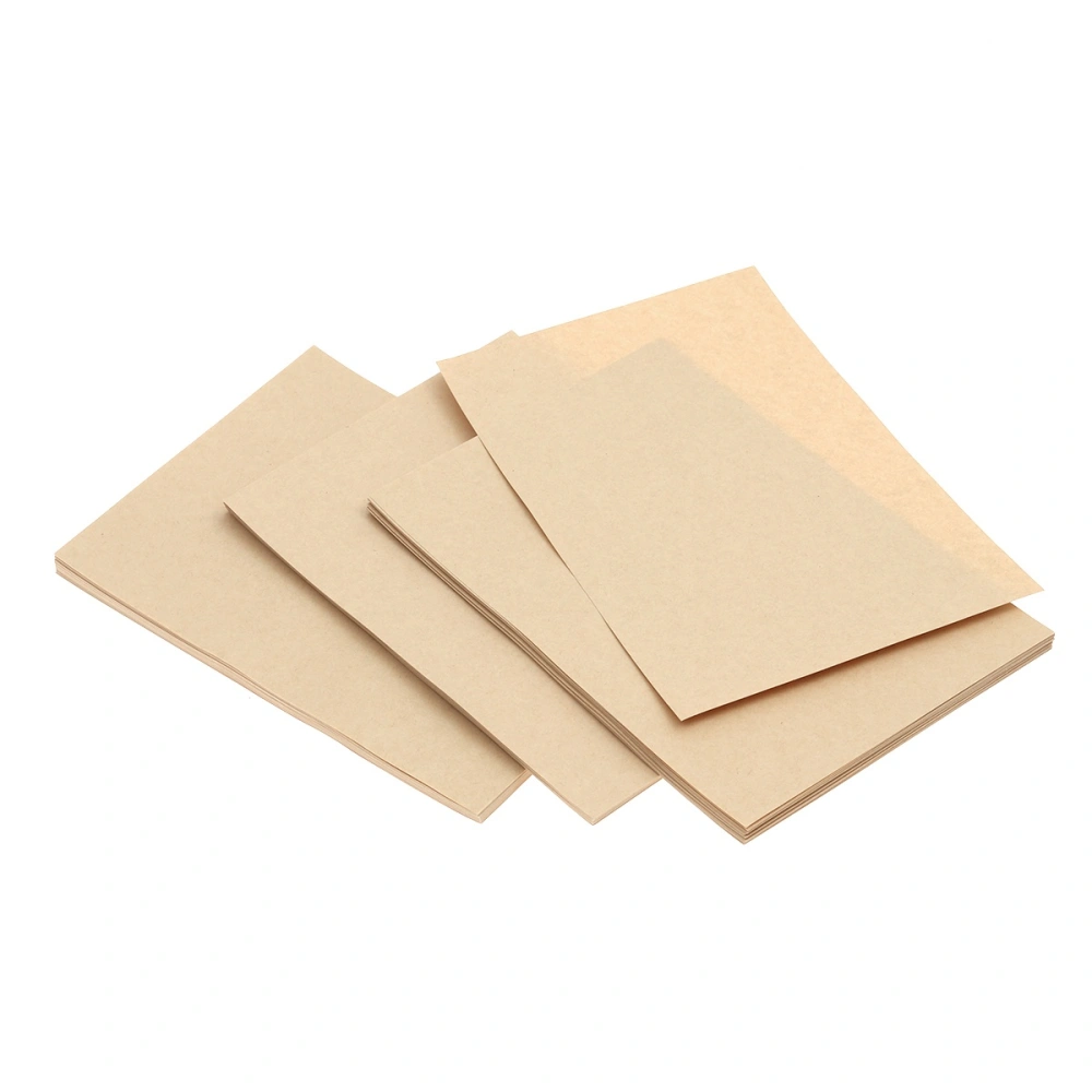 50Pcs A4 Blank Kraft Paper Retro Writing Paper Vintage Letter Paper Stationery 21x29cm