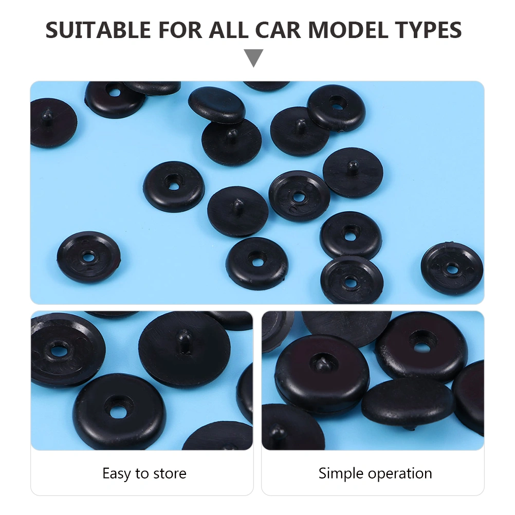 50pcs Car Parts Car Safety Seat Belt Stopper Spacing Limit Buckle Clip Retainer