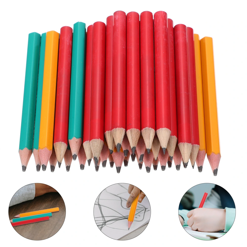 108Pcs Toddler Pencils Half Pencils Children Writing Pencils Short Pencils for Kids Students Supplies