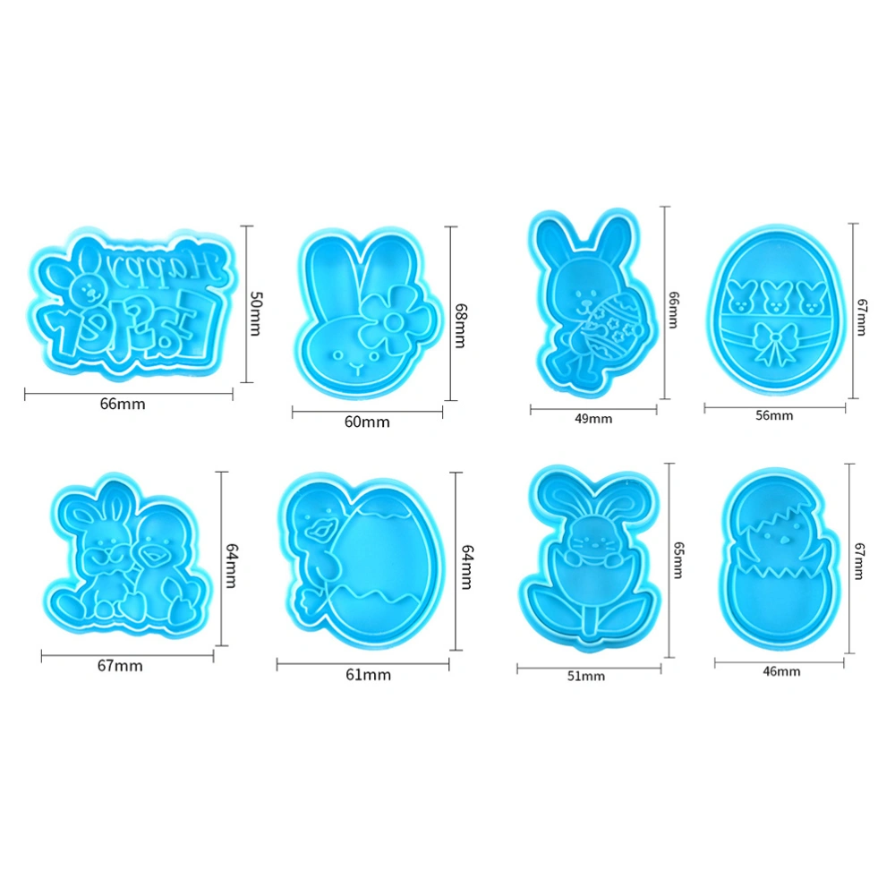 2 Sets Easter Themed Biscuit Mold Plastic Steamed Bun Molds Baking Molds