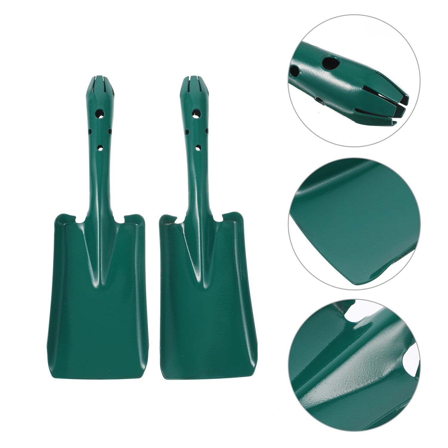 2Pcs Gardening Tool Shovels Garden Soil Dig Tools Iron Flower Planting Shovels