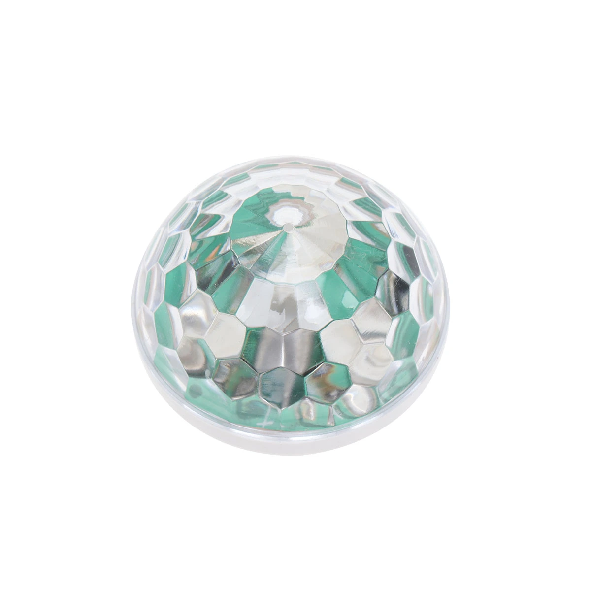 3pcs LED Voice Control Mini Stage Lamp Crystal Ball Light Lamp Multicolor Decorative for Disco KTV Party Stage (White + USB Plug)