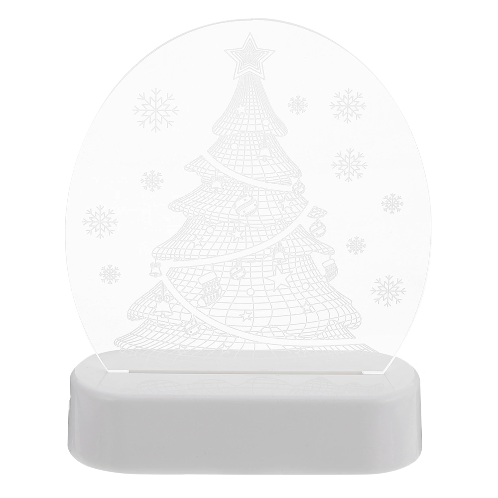 Decorative Night Light Christmas Gift Desktop Lamp 3D Vision Lamp (Xmas Tree)