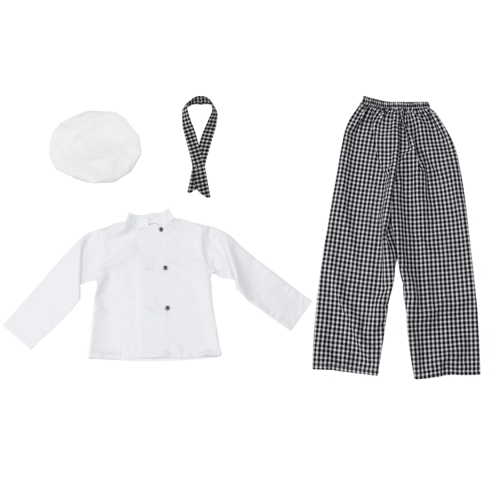 1 Set Children Chef Clothes Supplies Kids Chef Cosplay Costumes Kids Game Professional Clothing