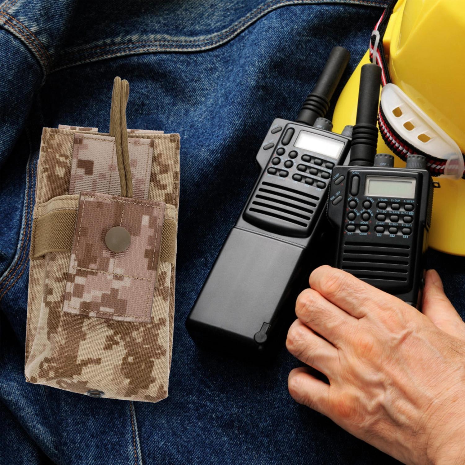 Radio Pouch Simple Walkie Talkies Pouch Outdoor Radio Holder Nylon Storage Bag