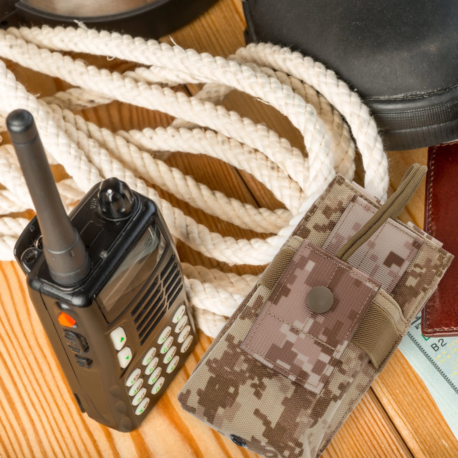 Radio Pouch Simple Walkie Talkies Pouch Outdoor Radio Holder Nylon Storage Bag