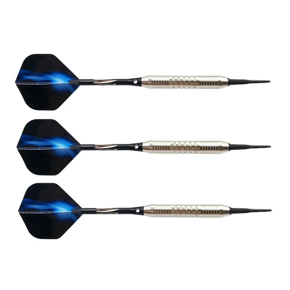 1 Set Professional Darts Drop-resistant Pin-type Darts Alloy Flights Darts Sports Supplies for Man Woman (Blue)