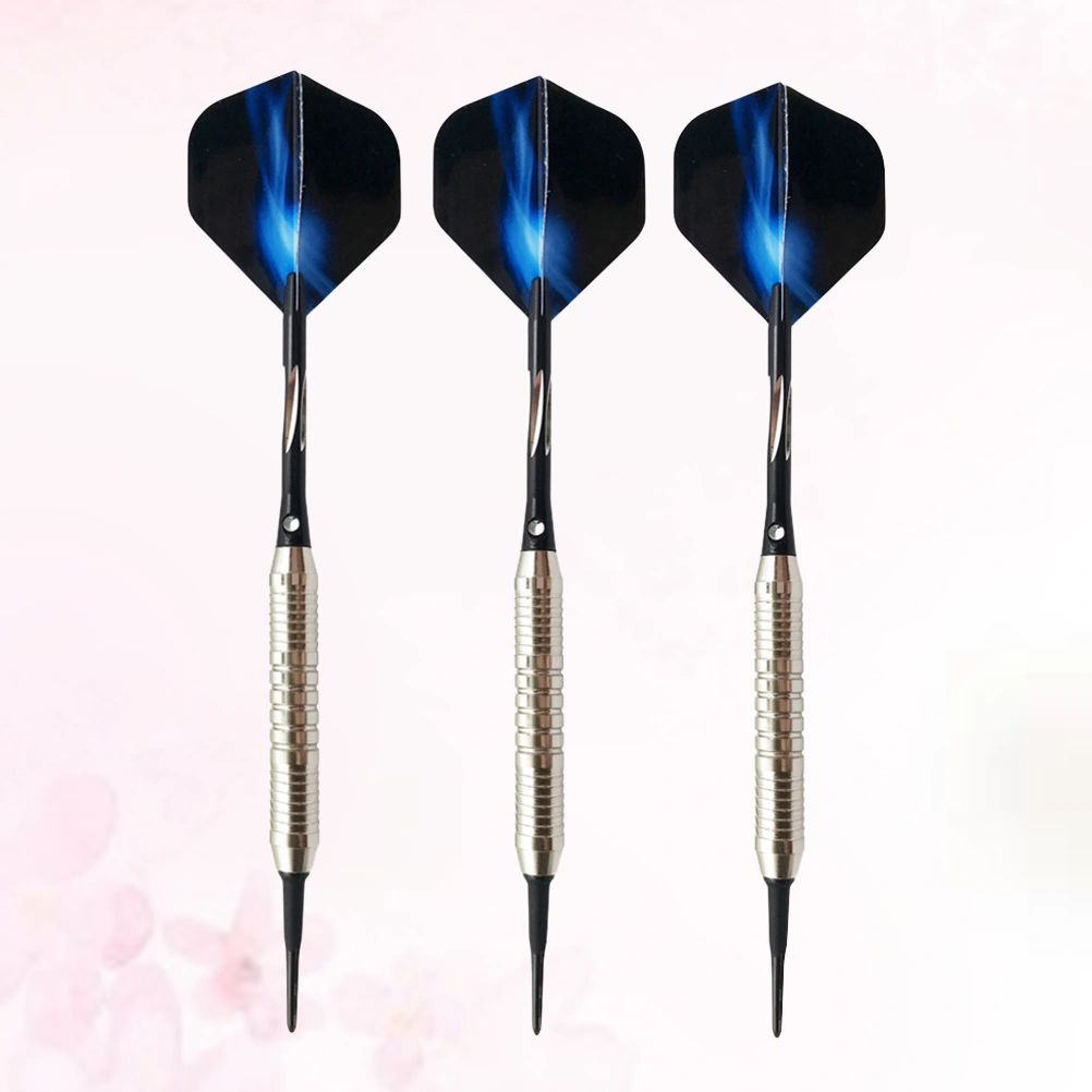 1 Set Professional Darts Drop-resistant Pin-type Darts Alloy Flights Darts Sports Supplies for Man Woman (Blue)