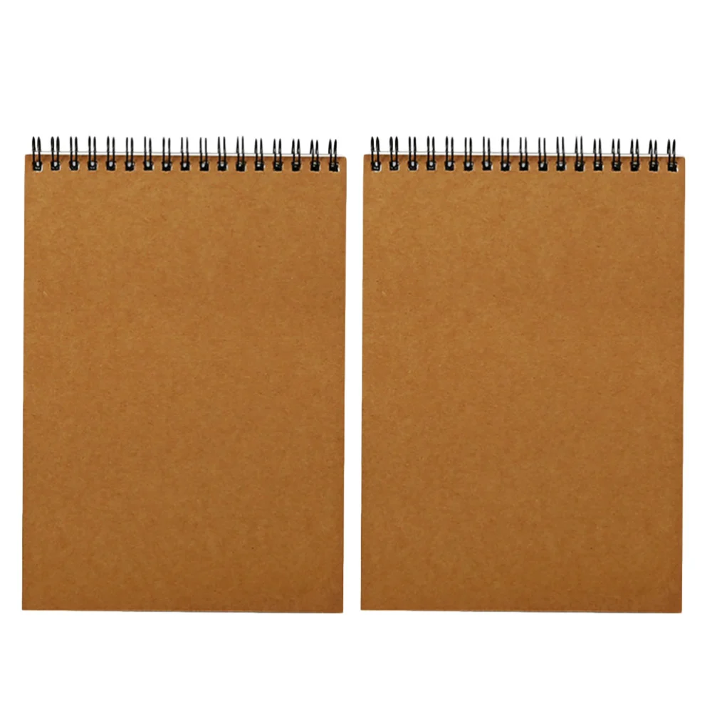 2pcs Coil Notepads 16K Spiral Notebook Diary Journal Notebooks Drawing Pad