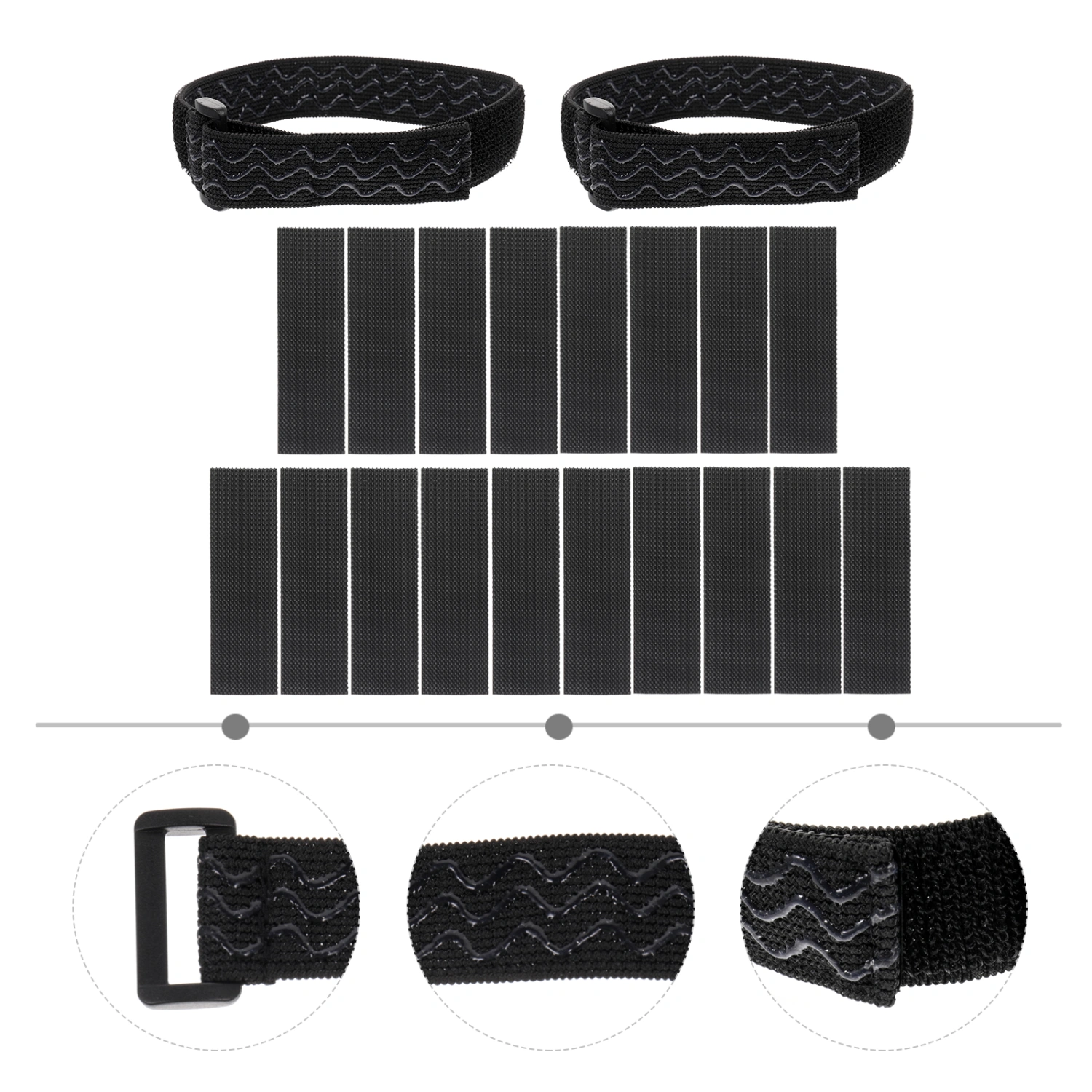1 set of Knee-high Boots Anti-slip Strap Fix Bands Stabilizer Boots Fix Sticker