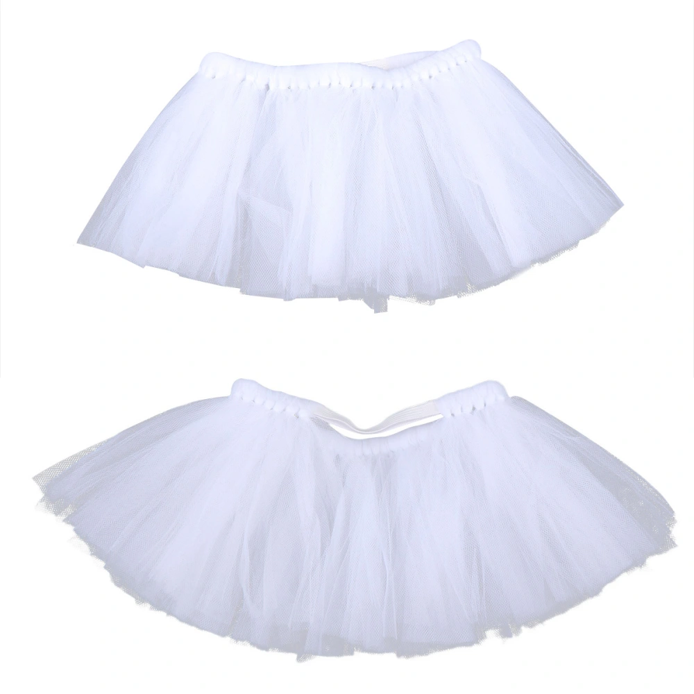 Summer Pet Cat Wedding Dress Sweet Dog Mesh Skirt Solid Clothes Pet Tutu Skirt Pet Sexy Design Clothing Gauze Tutu Skirt(White/M)