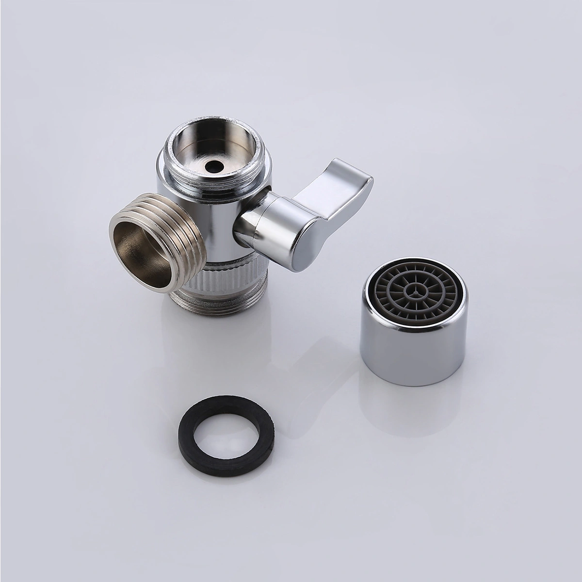 Stainless Faucet Diverter Faucet Adapter Hose Attachment Connector for Water Diversion