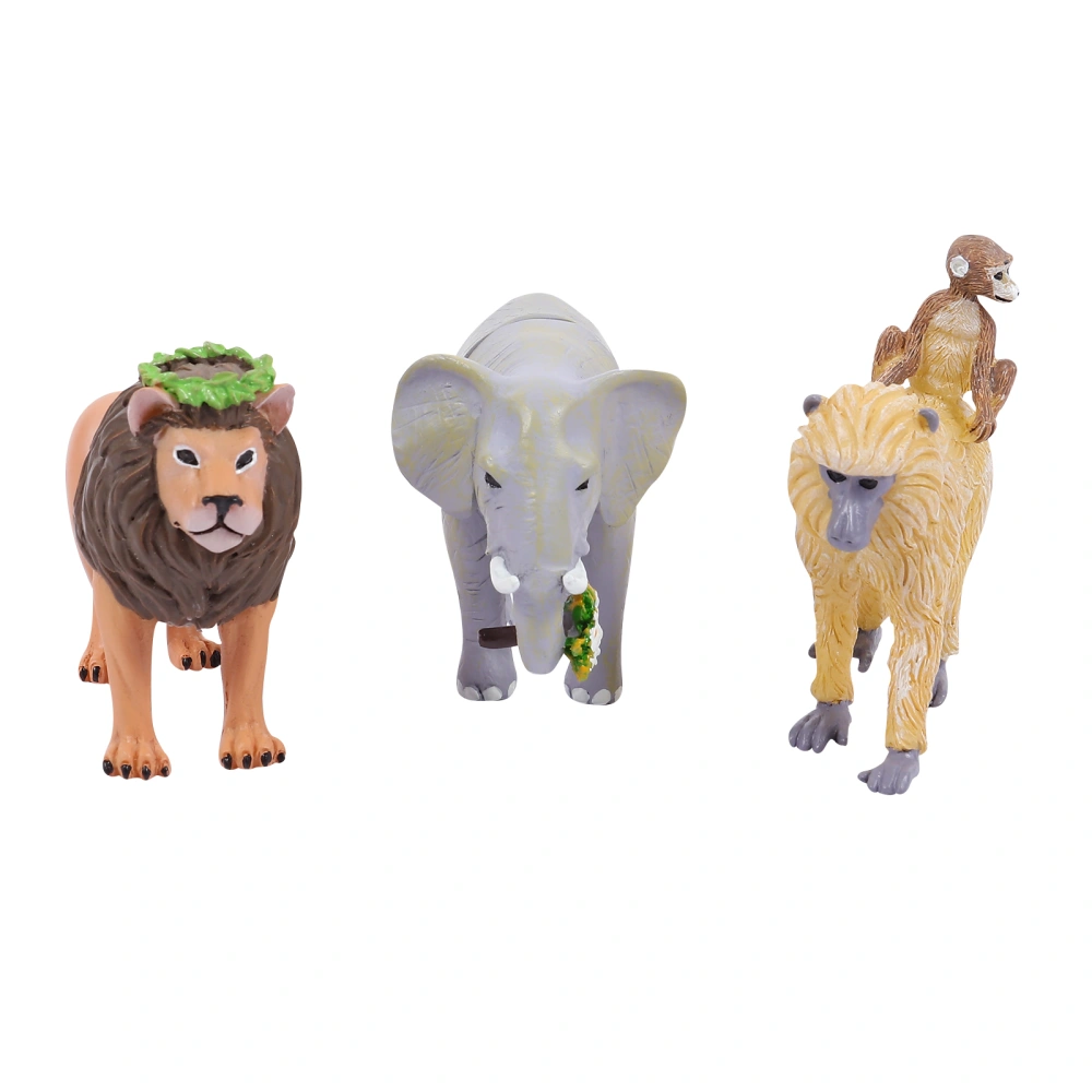 6pcs Cartoon Lion Elephant Monkey Refrigerator Magnet 3D Magnetic Hook