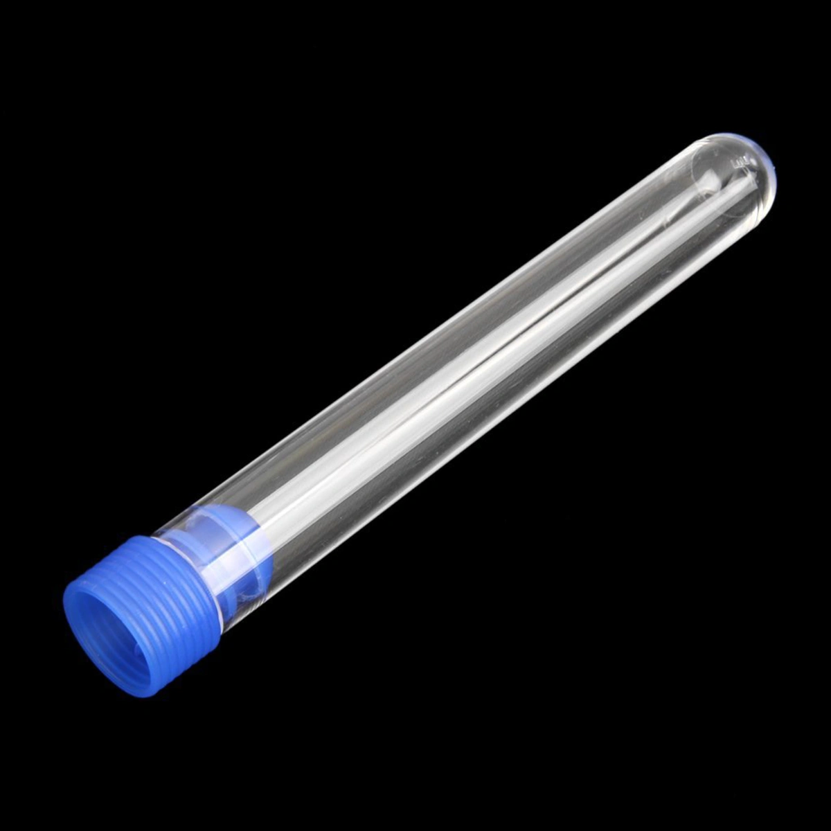 20pcs 100*12mm Non-Graduated Plastic Test Tubes with Screw (Blue)