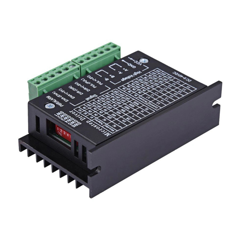 TB6600 Upgraded Version 4A 40V DC 42 / 57 / 86 Stepper Motor Driver Controller 32 Segments Micro-step CNC 1 Axis 2 / 4 Phase