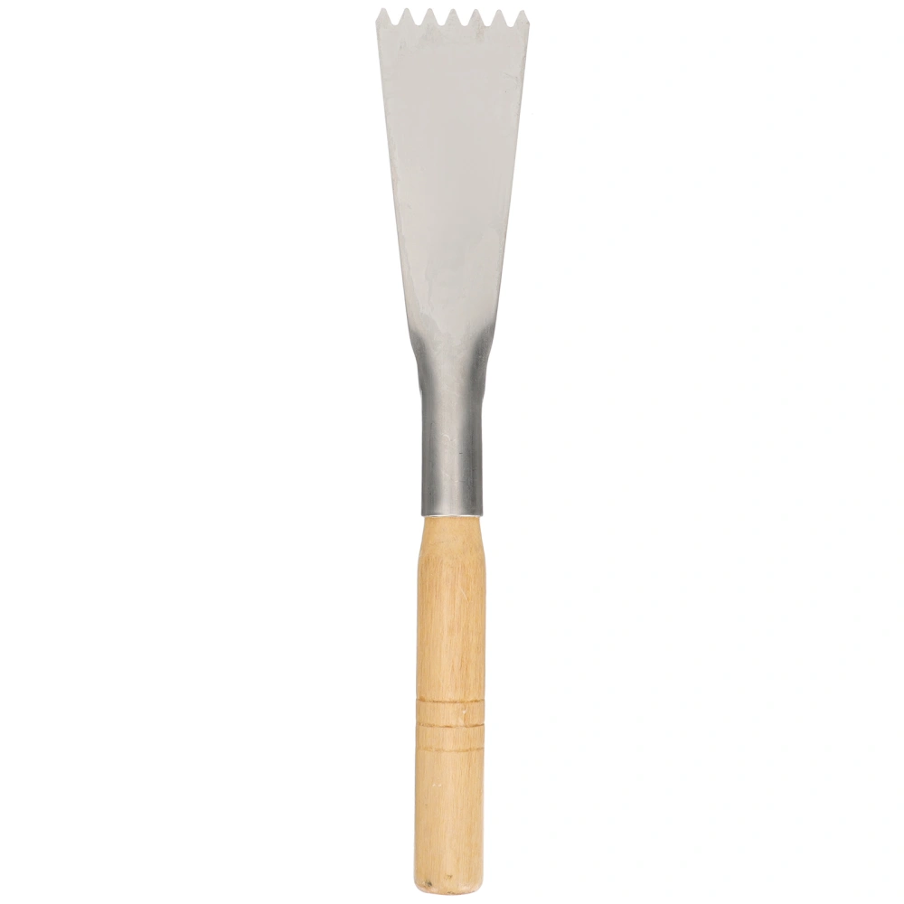  Wooden Handle Trowel Shovel Manual Shovel Toothed Digging Vegetable Tool