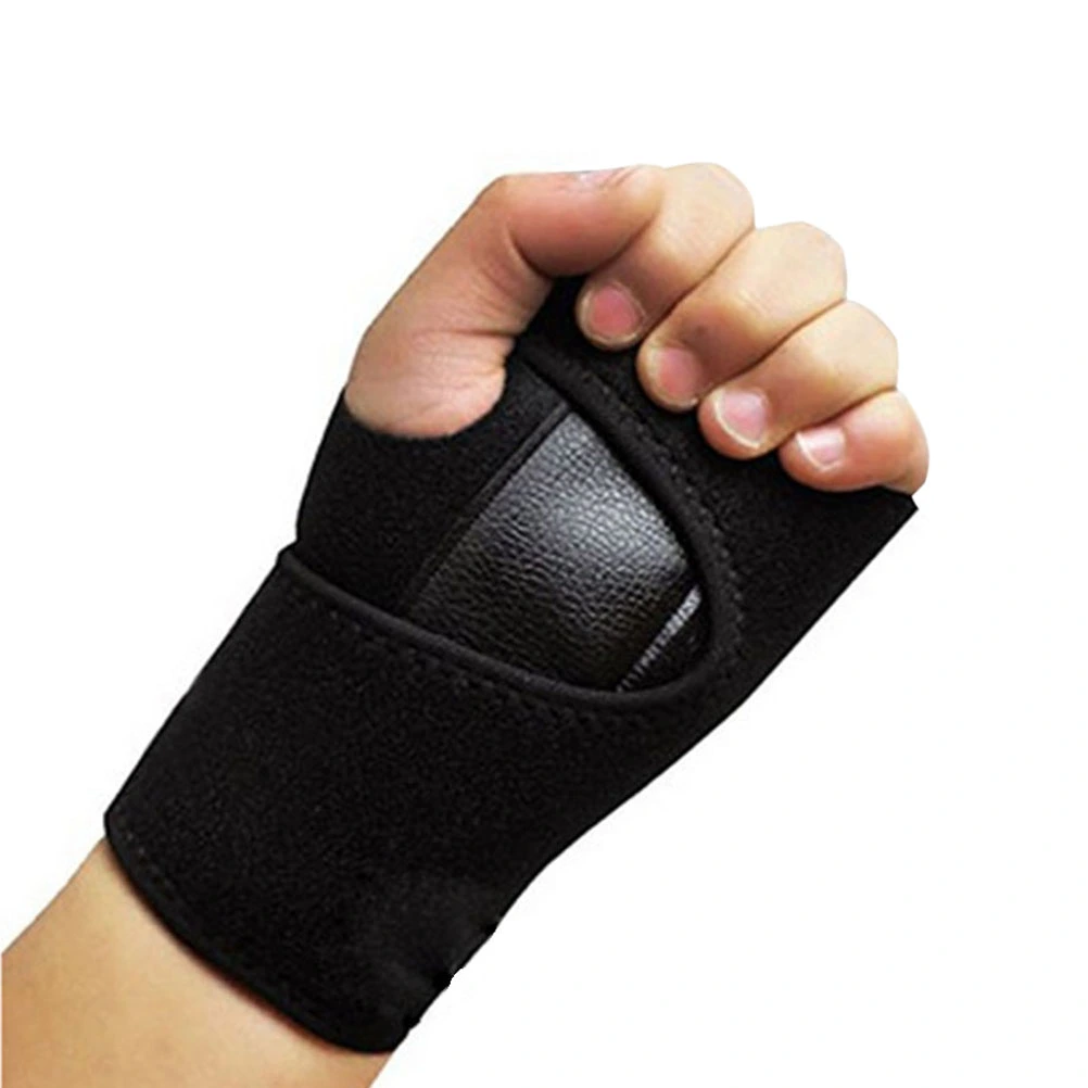 Sports Wrist Brace with Thumb Stabilizer Adjustable Wrist Support Wrap for Volleyball Badminton Tennis Basketball Weightlifting (Left Hand)