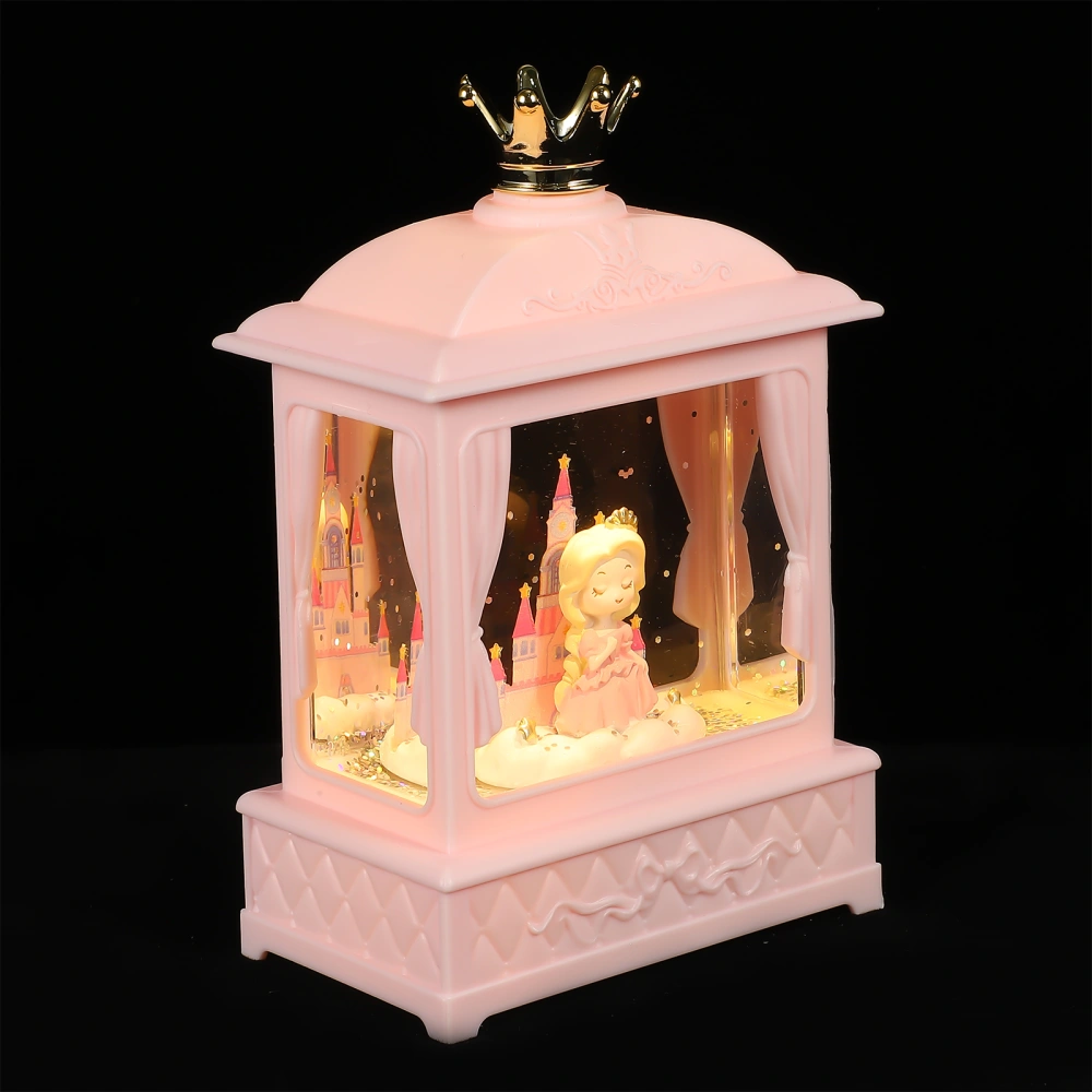 Classical Castle Girl Music Box Snow Music Box Music Box Light Festival Gift