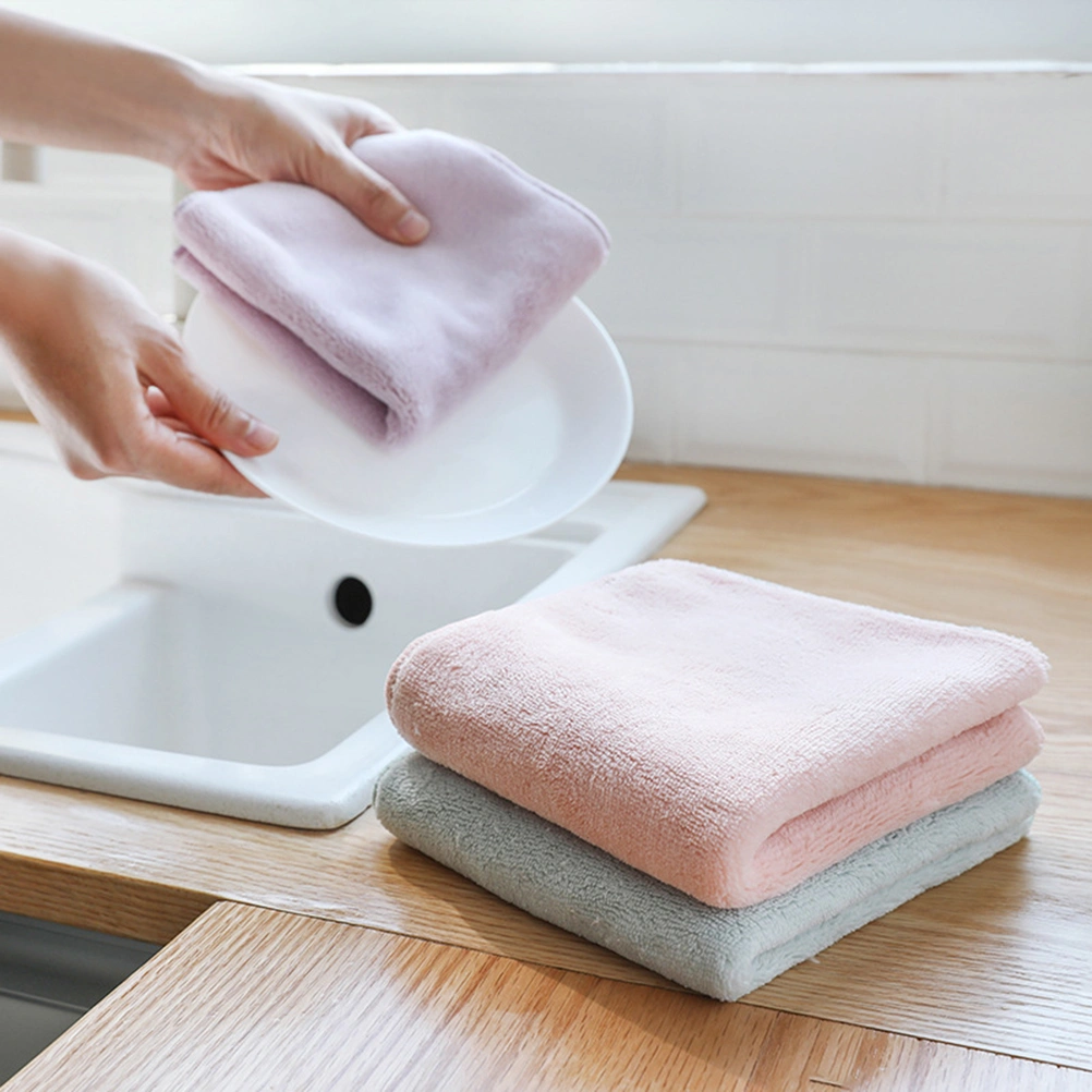 3 Pcs 30x30cm Kitchen Housework Dishcloth Microfiber Dishcloth Multipurpose Cleaning Towels No Lint Dish Towel Table Cloth Cleaning Cloth(Mixed Colors)