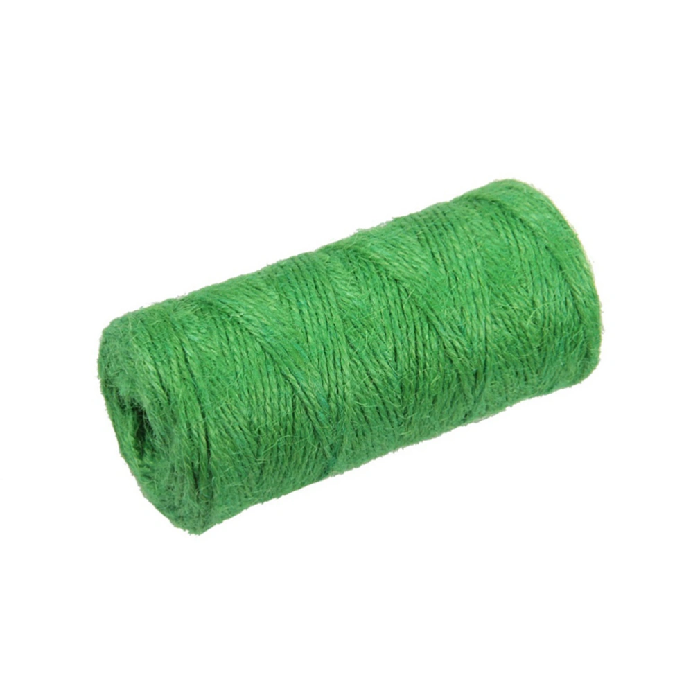 100M Hemp Rope Arts and Crafts Hemp Rope For Gifts DIY Crafts Festive Decoration Bundling and Gardening (Green)