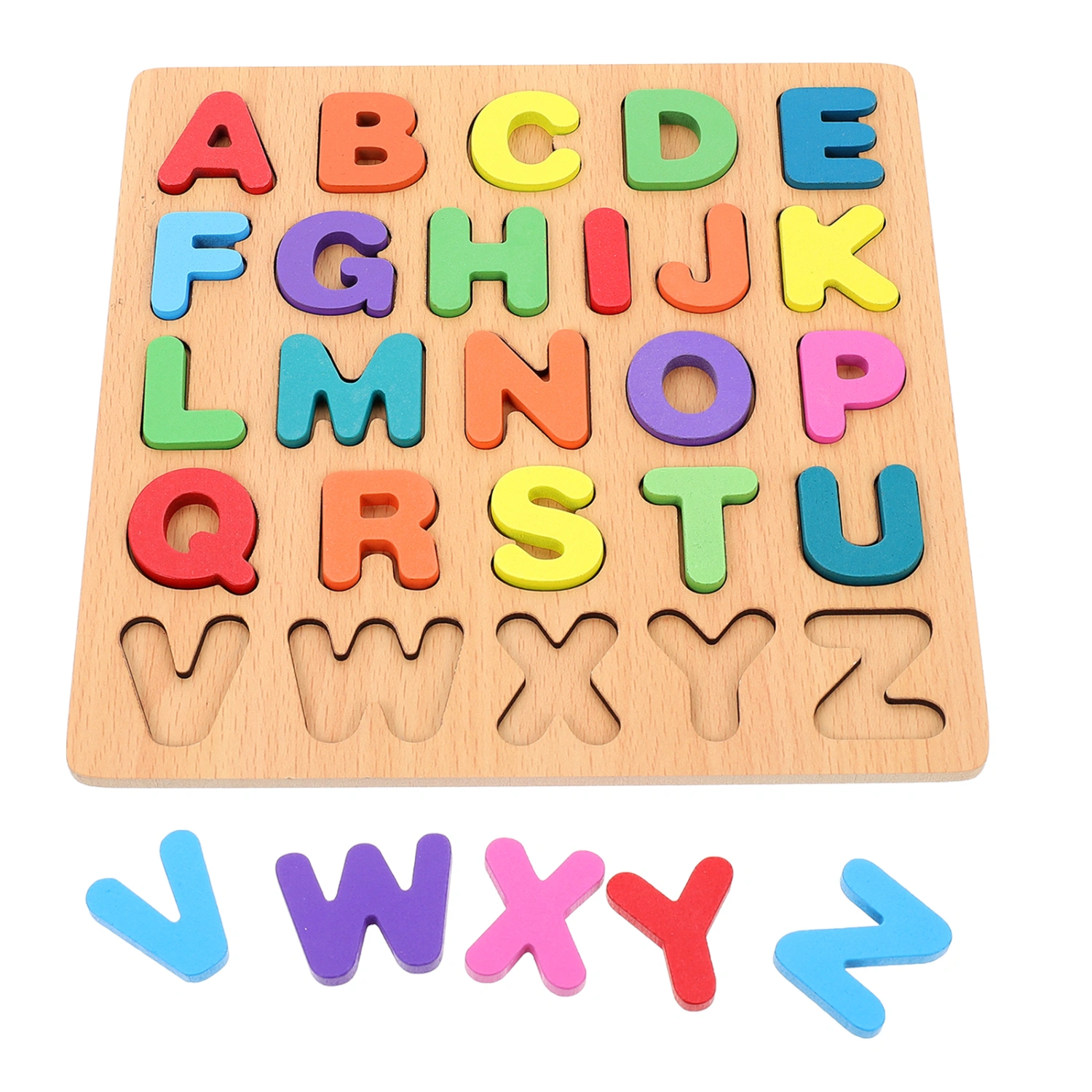 1 Set of Alphabet Puzzle Toys Wooden Puzzle Toys Children Educational Puzzle Toys