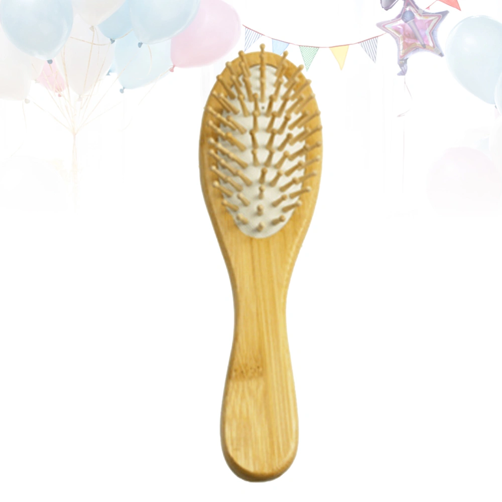 Portable Airbag Massage Comb Hair Straightening Comb Wooden Breathable Wide Tooth Comb