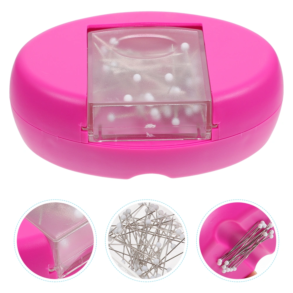 1 Set Mini Needle Holder Needle Storage Box Useful Magnetic Pin Container