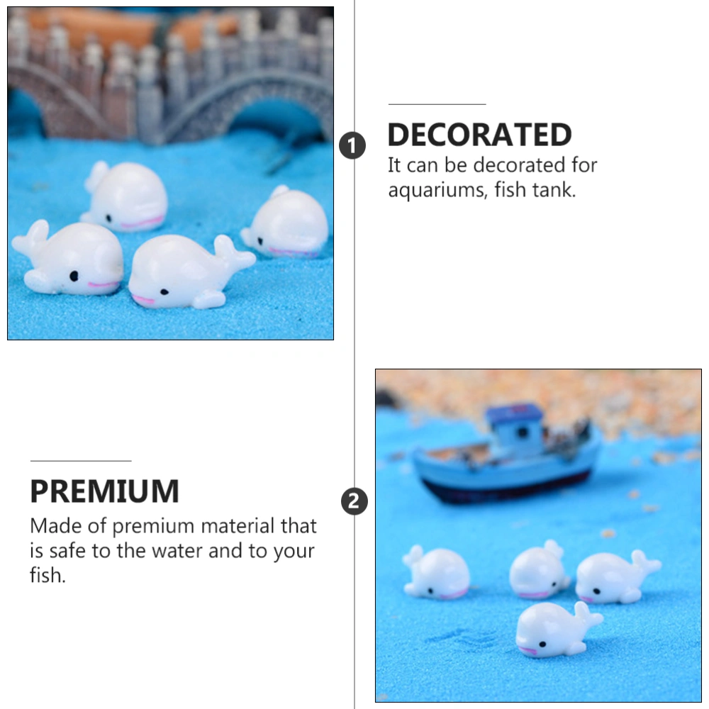 10pcs Adorable Mini Dolphin Ornaments Aquarium Landscape Miniature Decors