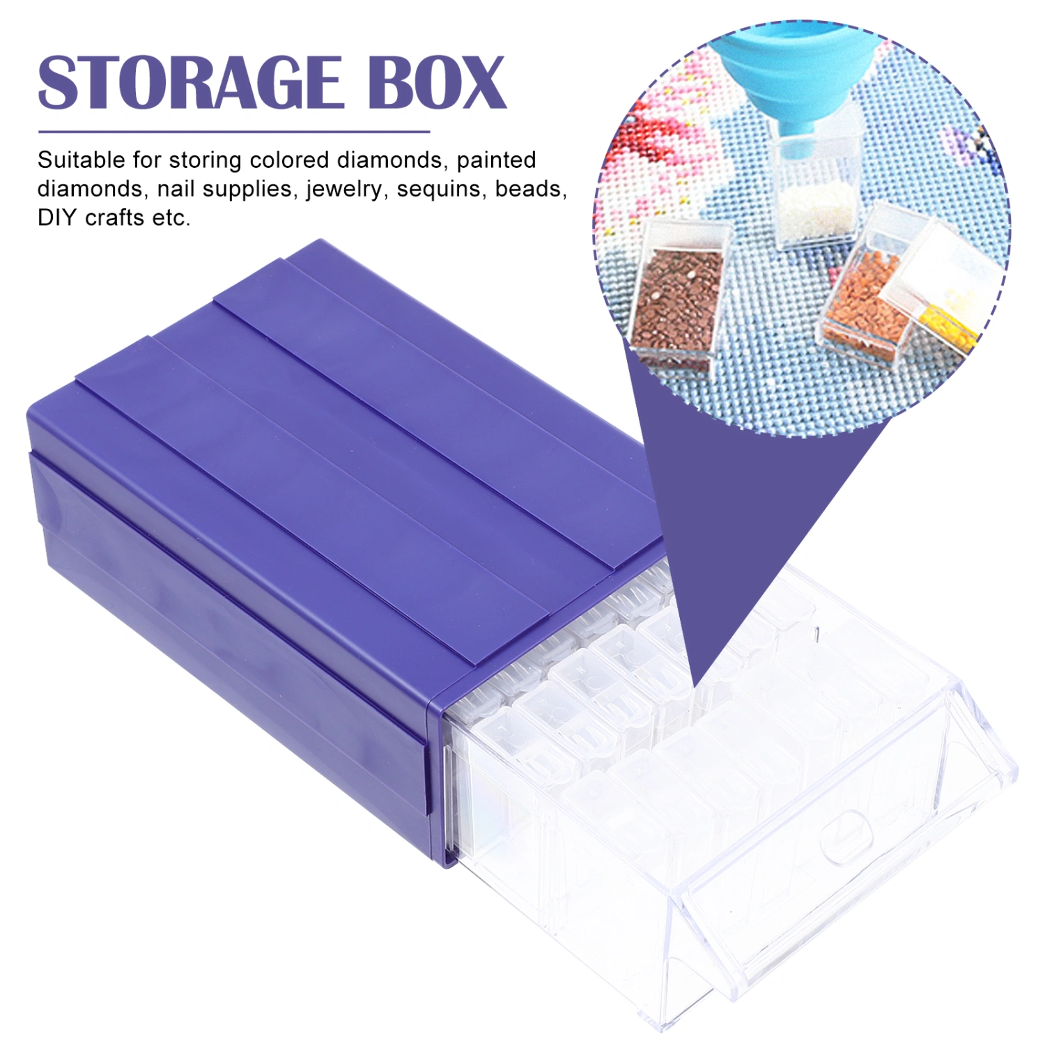 Diamond Picture Storage Containers DIY Diamond Loose Beads Containers for Home