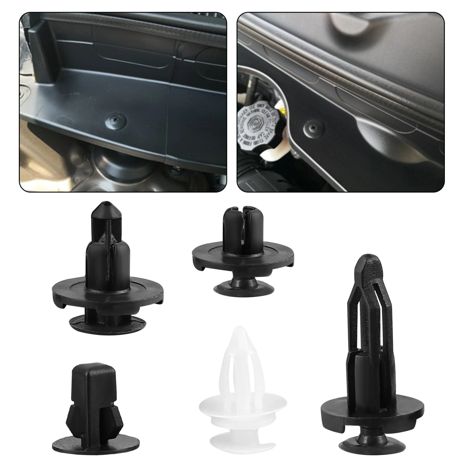 100pcs Trim Body Clips Engine Cover Shroud Cowling Guard Fastener Clips