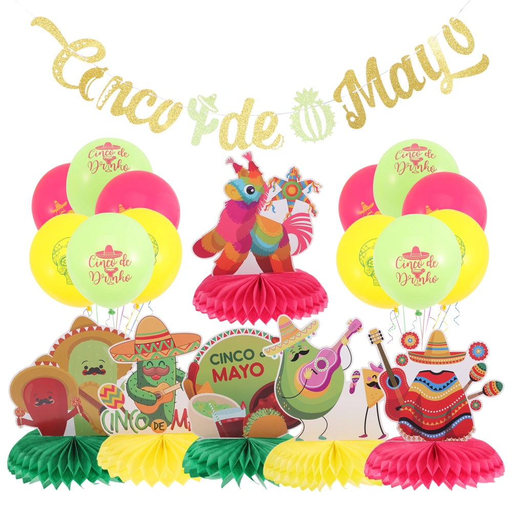 1 Set Honeycomb Centerpieces Carnival Party Decorations Mexican Fiesta Ornaments