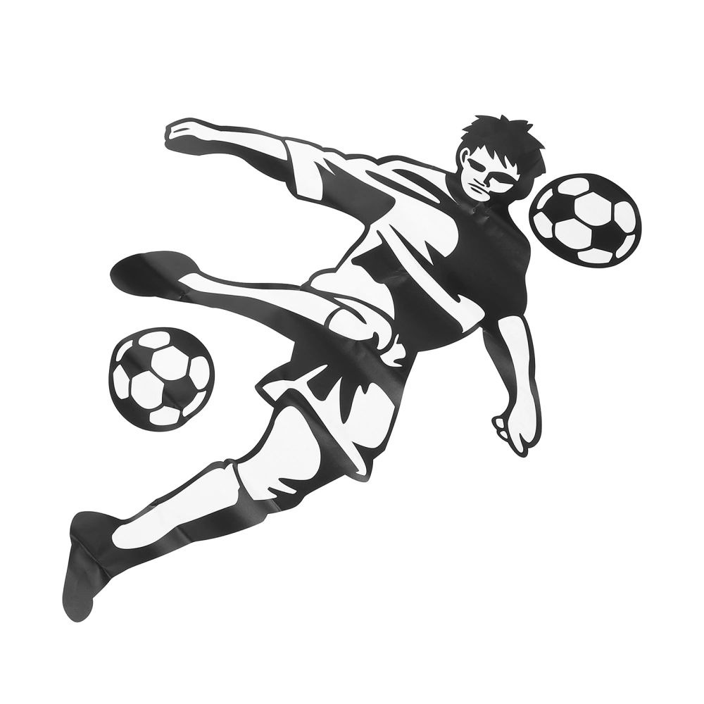 Soccer Player Art Mural Home Wall Stickers Dormitory Bedroom Poster Paper Creative Stickers College Students Wallpaper Wall Decals （57x42cm Free Match）