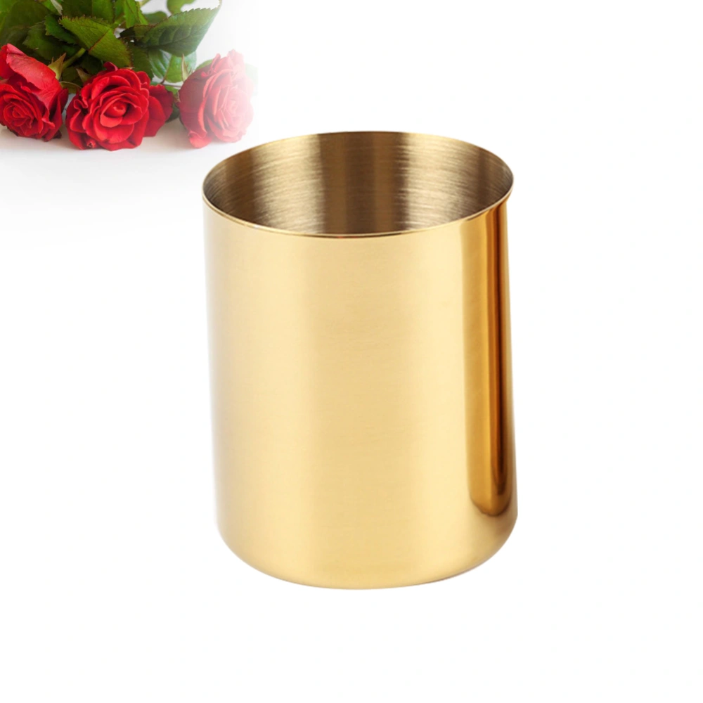 Metal Pen Holder Container Flower Vase Home Desk Stationery Decor Office School Desk Organizer Accessories Supplies