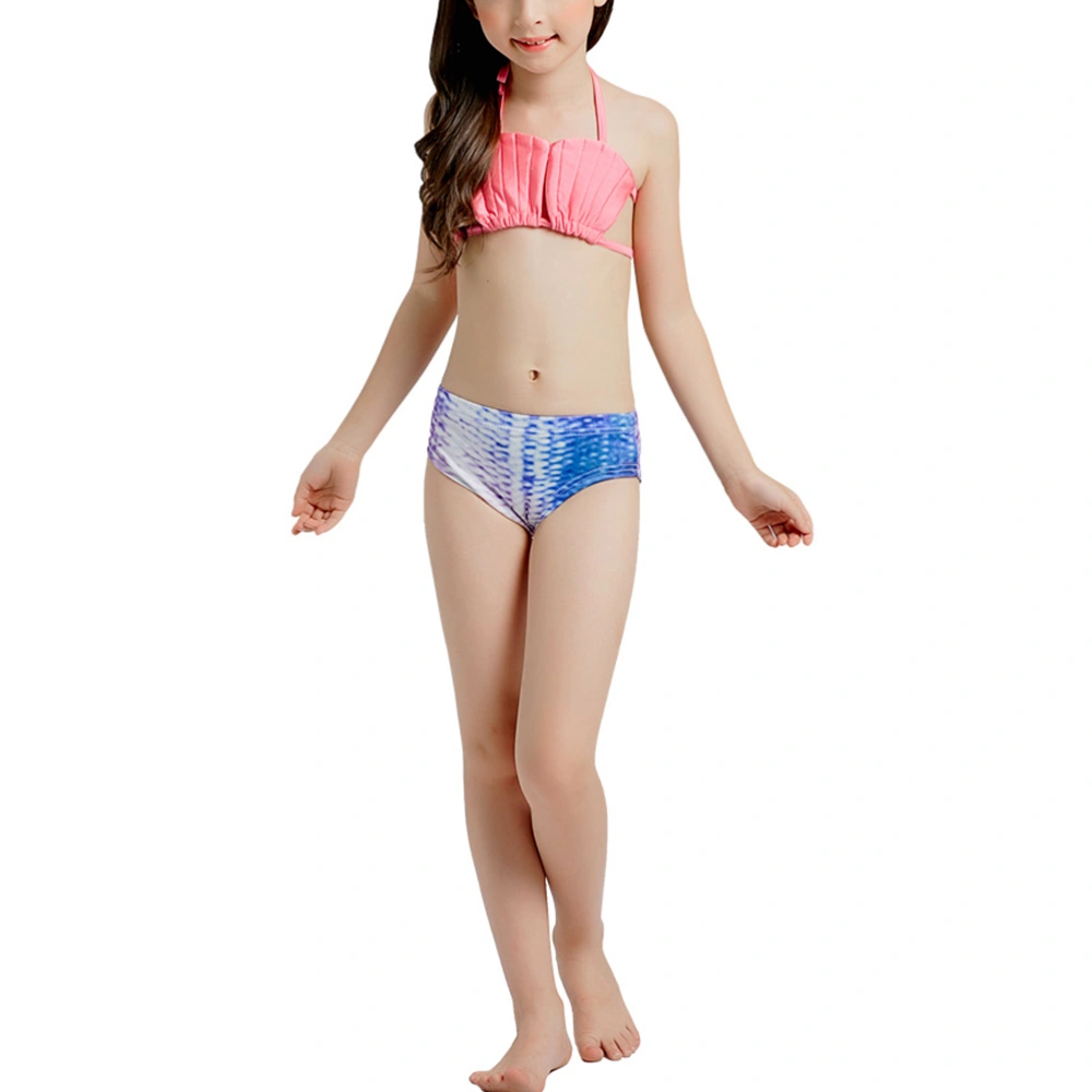 Girl Swimsuit Beautiful Mermaid Swimwear Set for Summer Beach Holiday (Shell, Wings, Mermaid Skirt, 110 Yard)