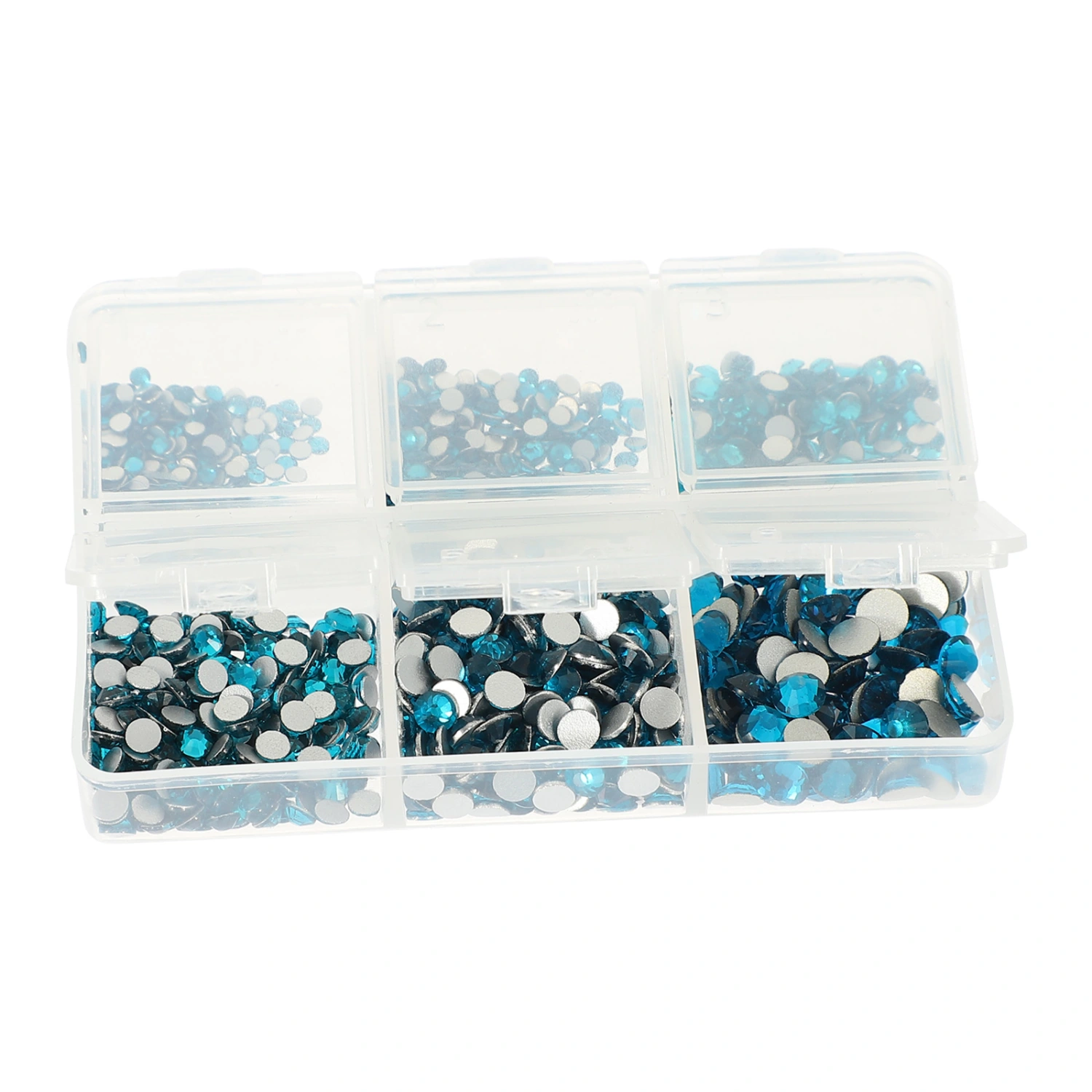 1 Set Shiny Nail Art Rhinestones Flatback Glass Charms Glass Rhinestones Kit for DIY Projects