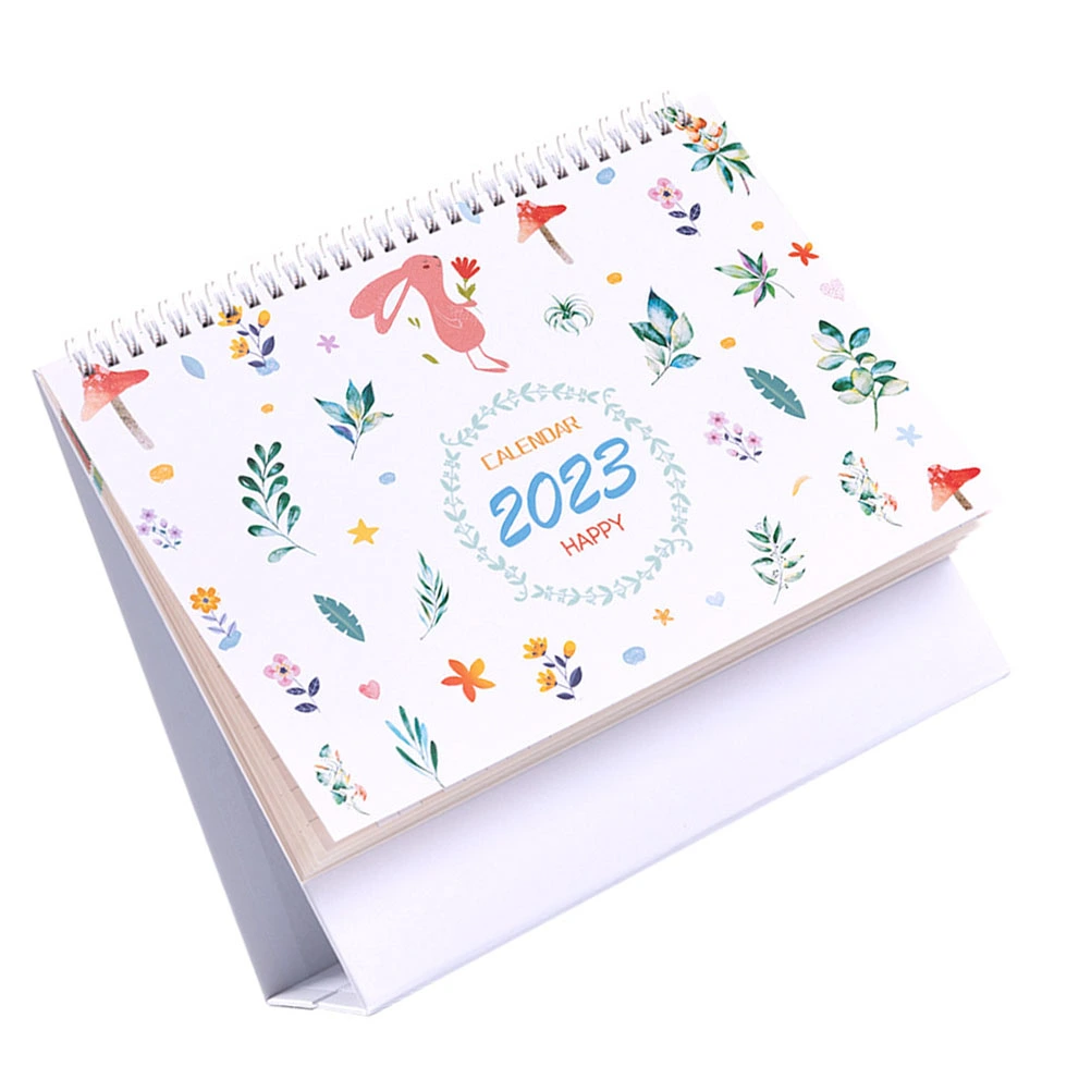 Time Schedule Calendar Standing Flipped Calendar Tabletop Calendar for Decor Monthly Calendar