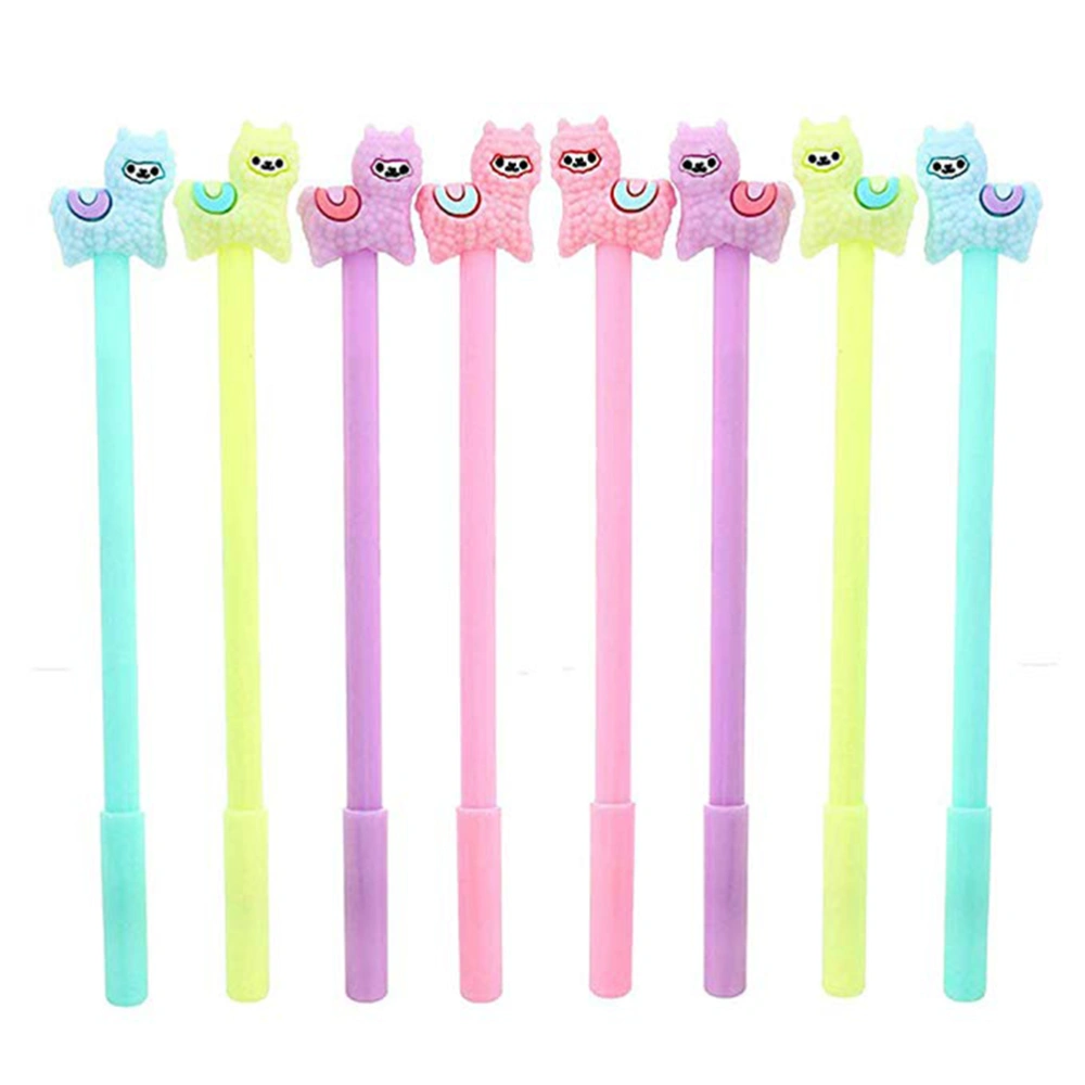 8pcs Cartoon Animal Gel Pen Office Stationery and School Supplies Kids Gift