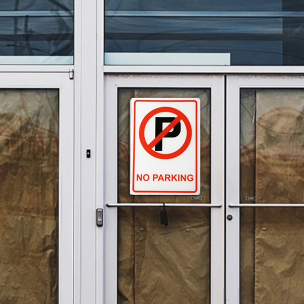 Plastic No Parking Sign No Parking Symbol Sign Weather-resistant No Parking Sign