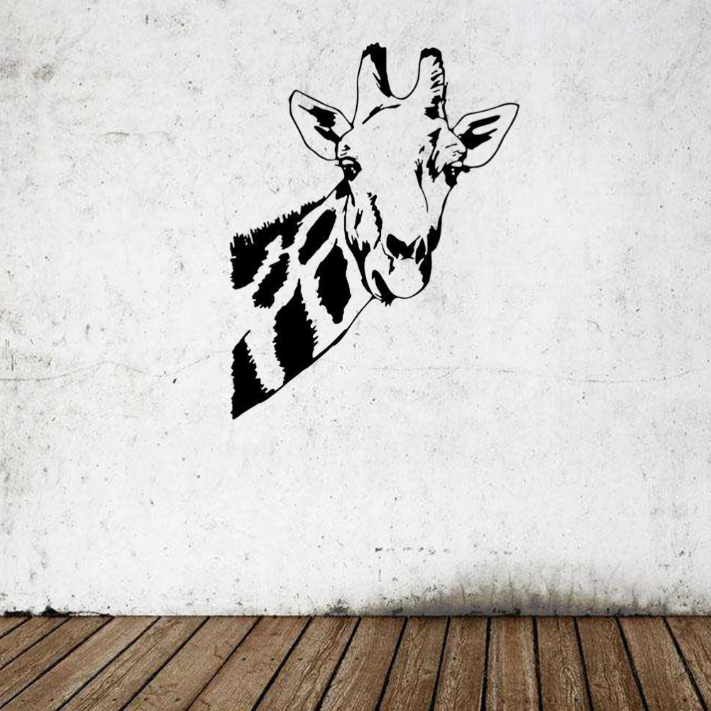 Beautiful Giraffe Removable Wall Paste Mural Art Sticker for Bedroom Living Room