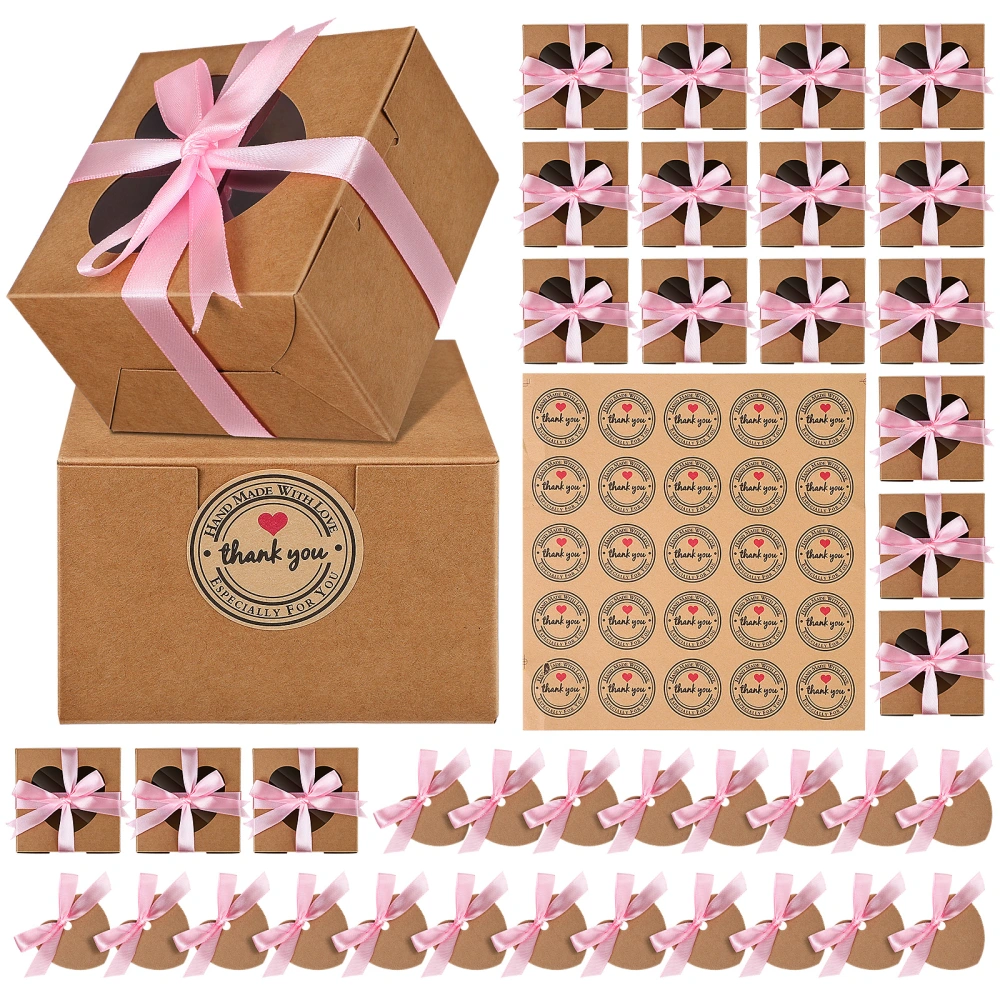 1 Set Kraft Paper Cupcake Carrier Individual Cupcake Boxes Muffin Holders Boxes Egg Tart Carrier