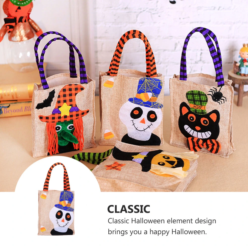 5pcs Creative Tote Candy Bag Halloween Candy Bags Gift Pouch for Boys Girls