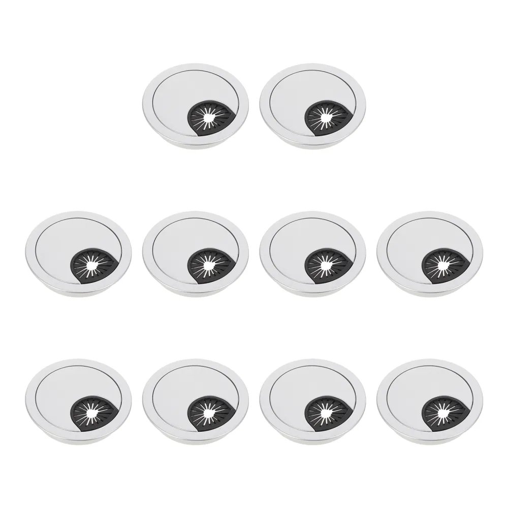 10Pcs Wire Hole Covers Computer Desk Cable Wire Grommet Simple Cable Organizer